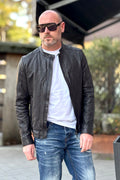 IGN GIUBBINO BIKER IN PELLE DISPONIBILE IN 3 COLORI - Mania Fashion Clothing
