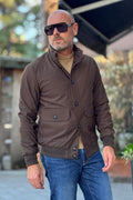 TELAMIRA BOMBER TECNICO IDRO REPELLENTE - MORO