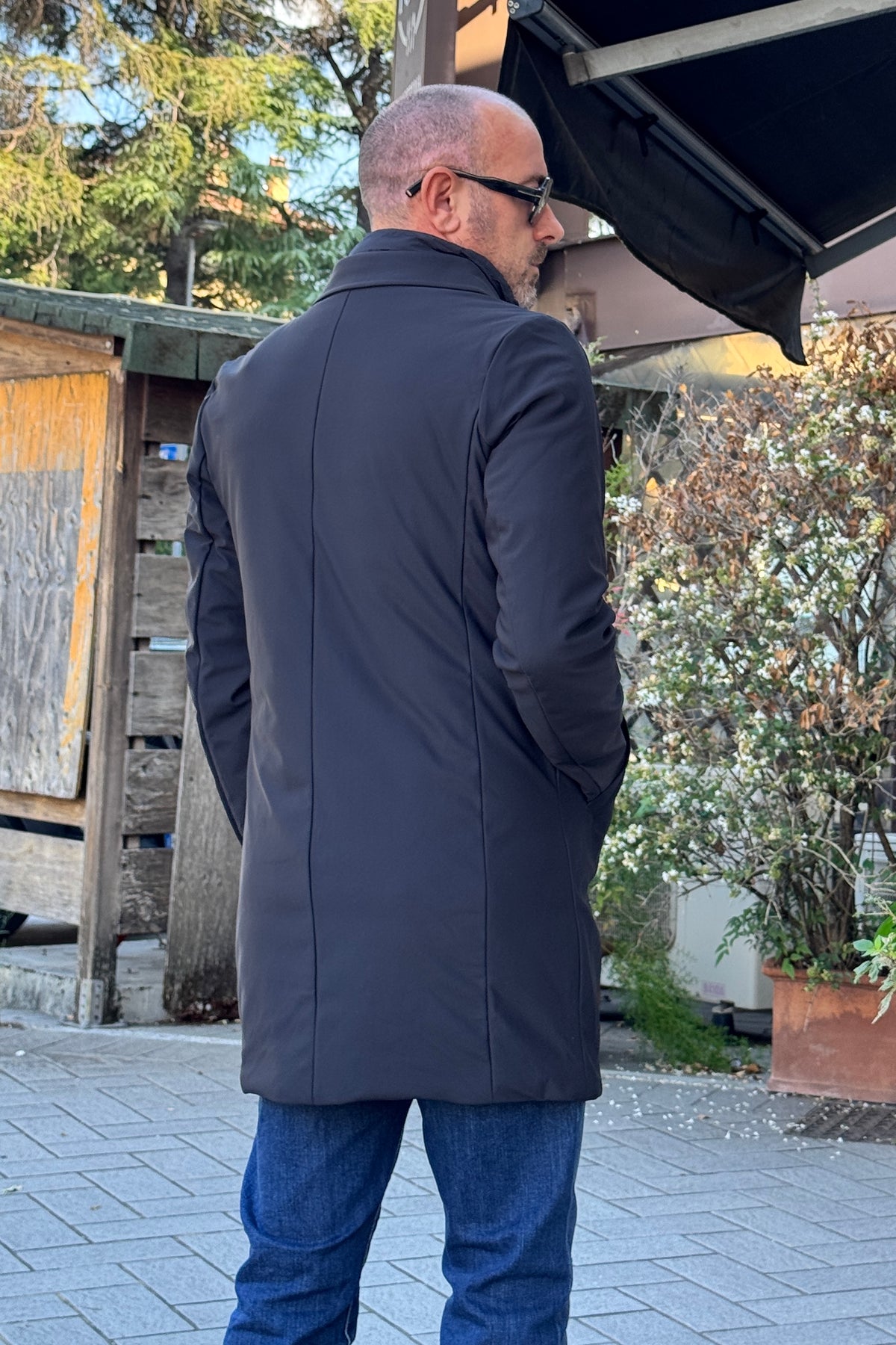 TELAMIRA TRENCH TECNICO IDRO REPELLENTE - BLU