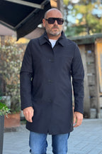 TELAMIRA TRENCH TECNICO IDRO REPELLENTE - BLU