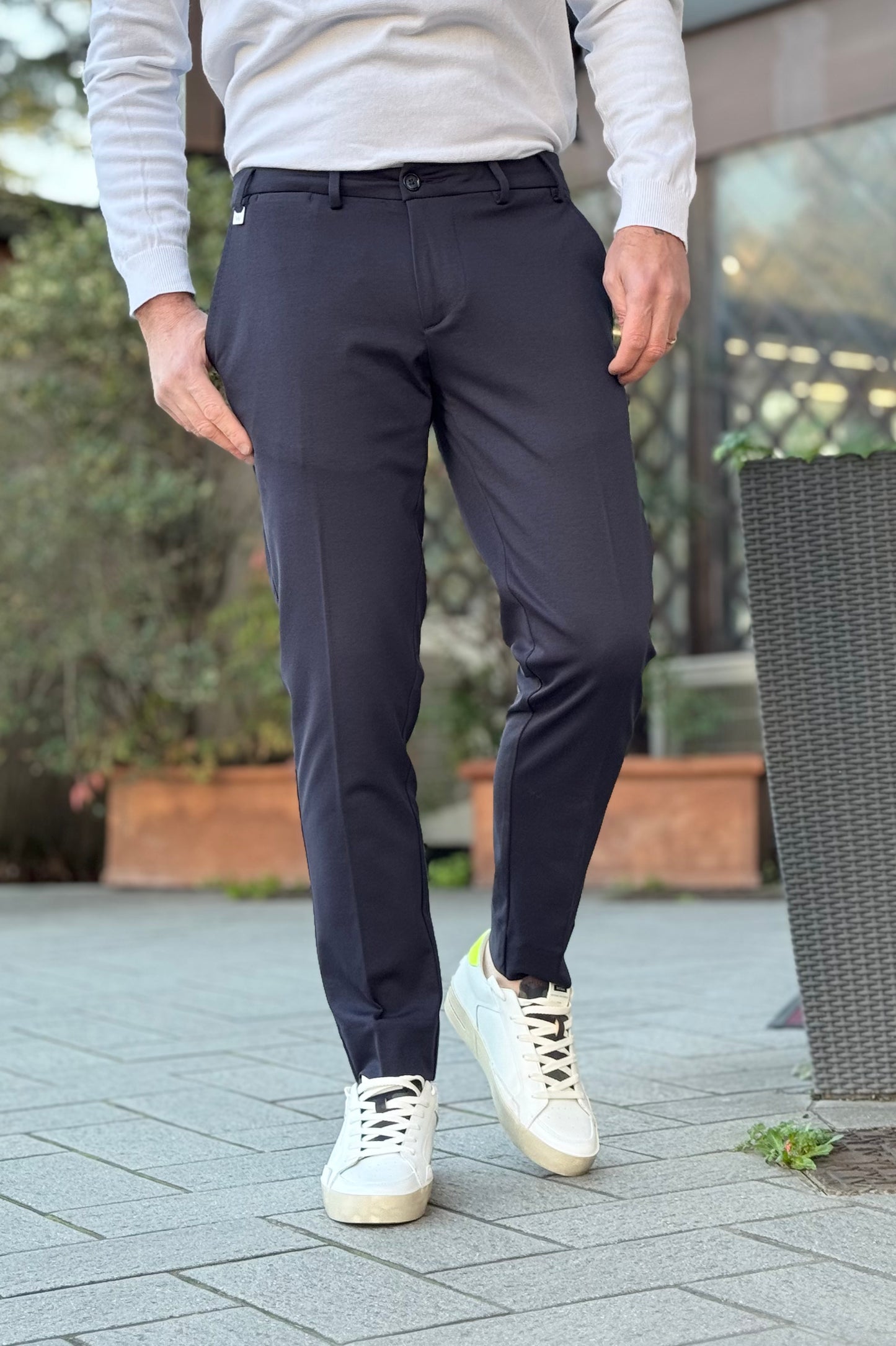 Why not brand PA54 Pantalone in punto milano disponibile in 3 colori