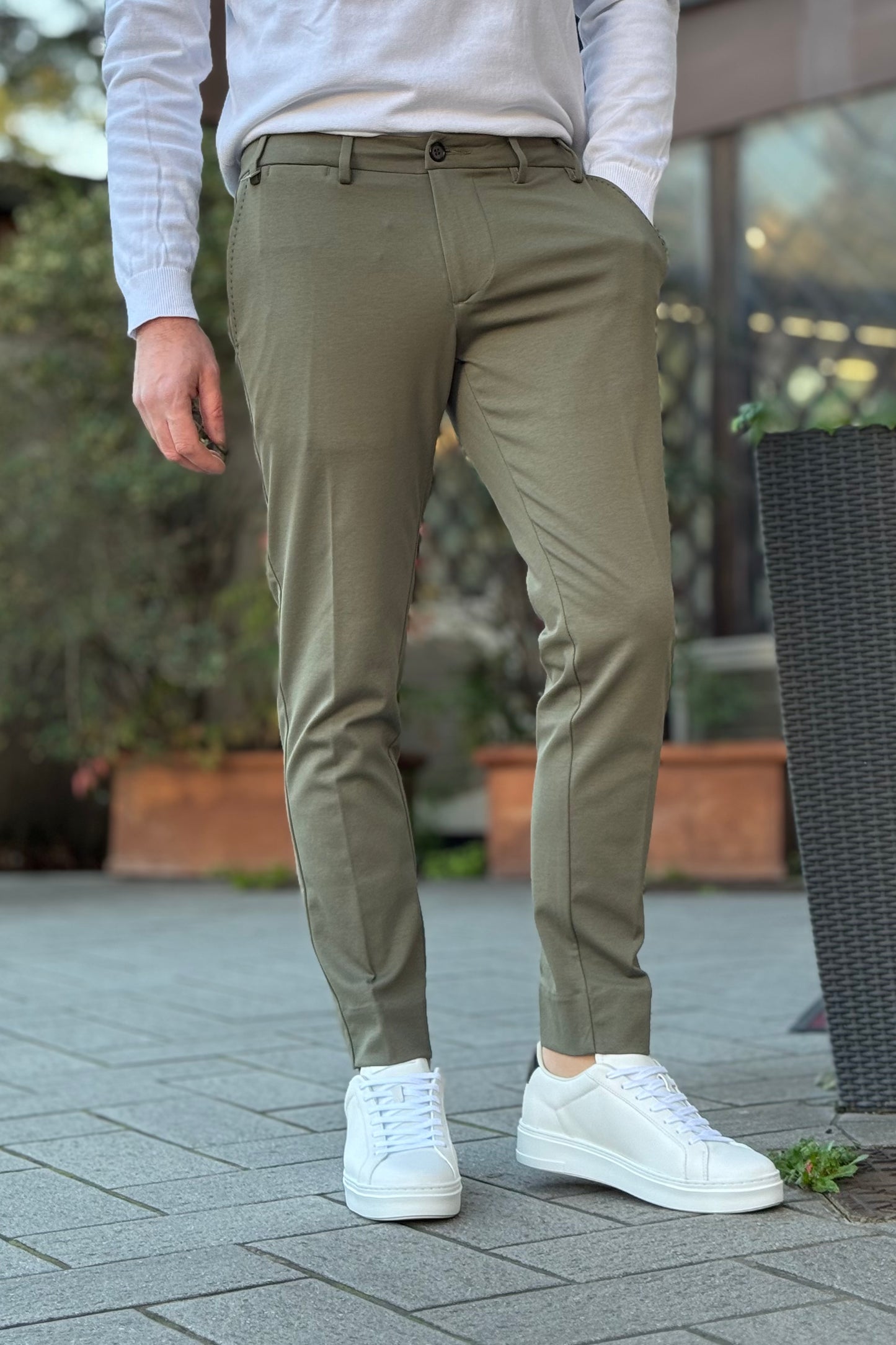 Why not brand PA54 Pantalone in punto milano disponibile in 3 colori