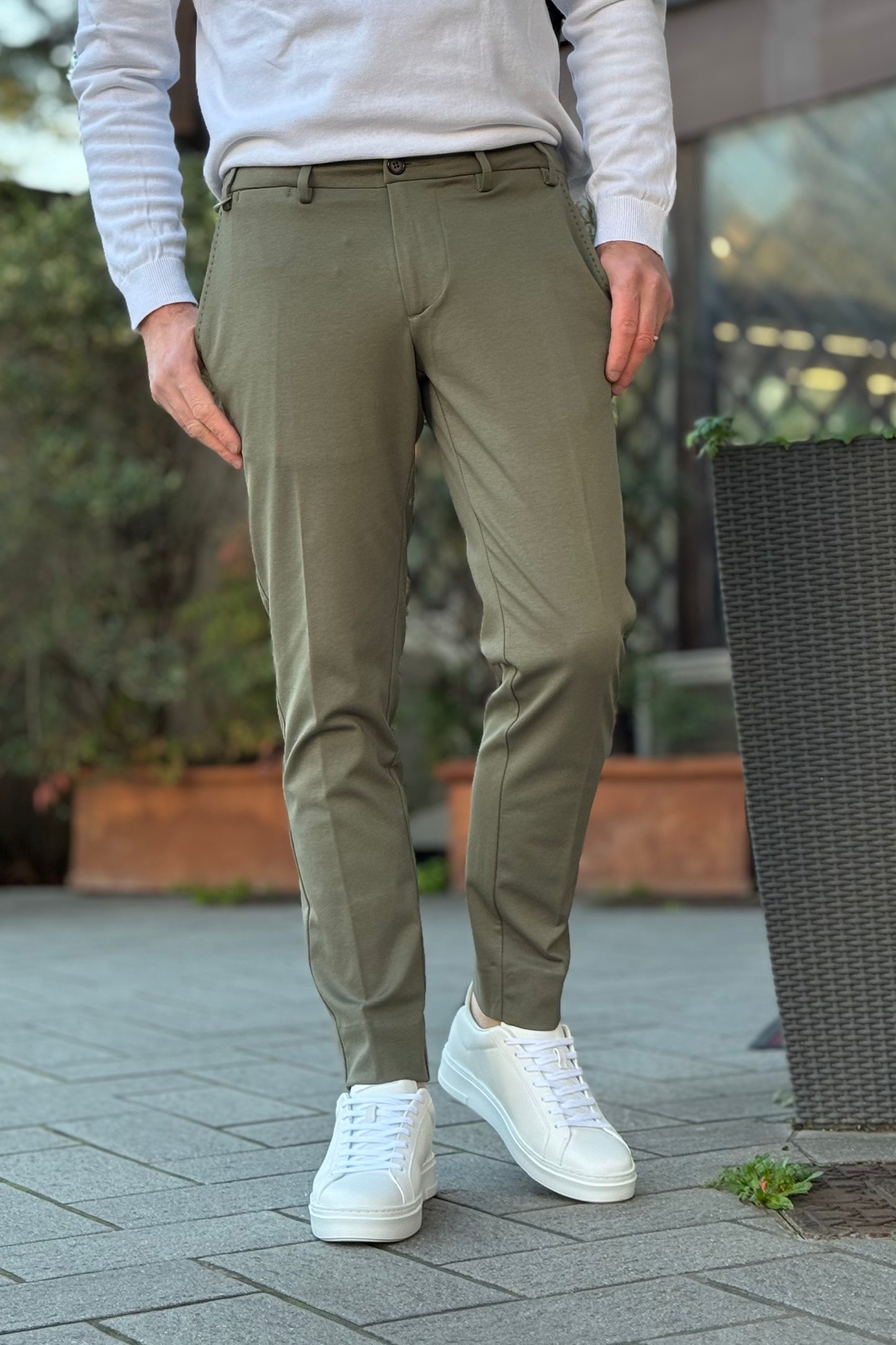 Why not brand PA54 Pantalone in punto milano disponibile in 3 colori