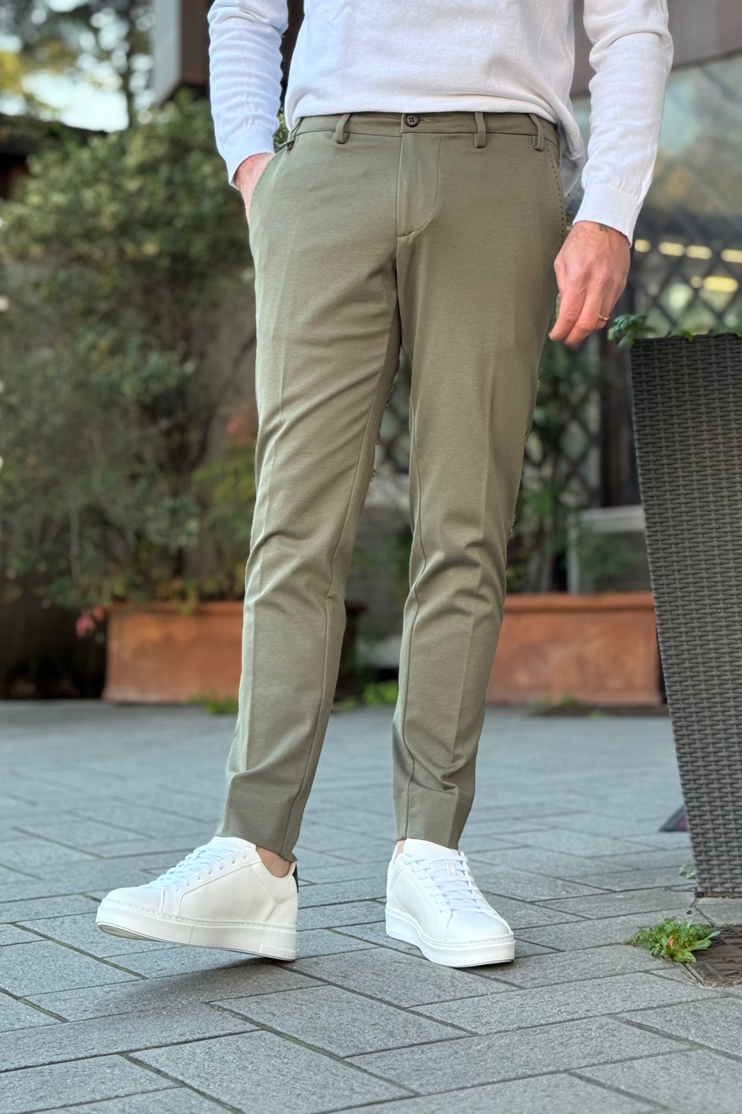 Why not brand PA54 Pantalone in punto milano disponibile in 3 colori