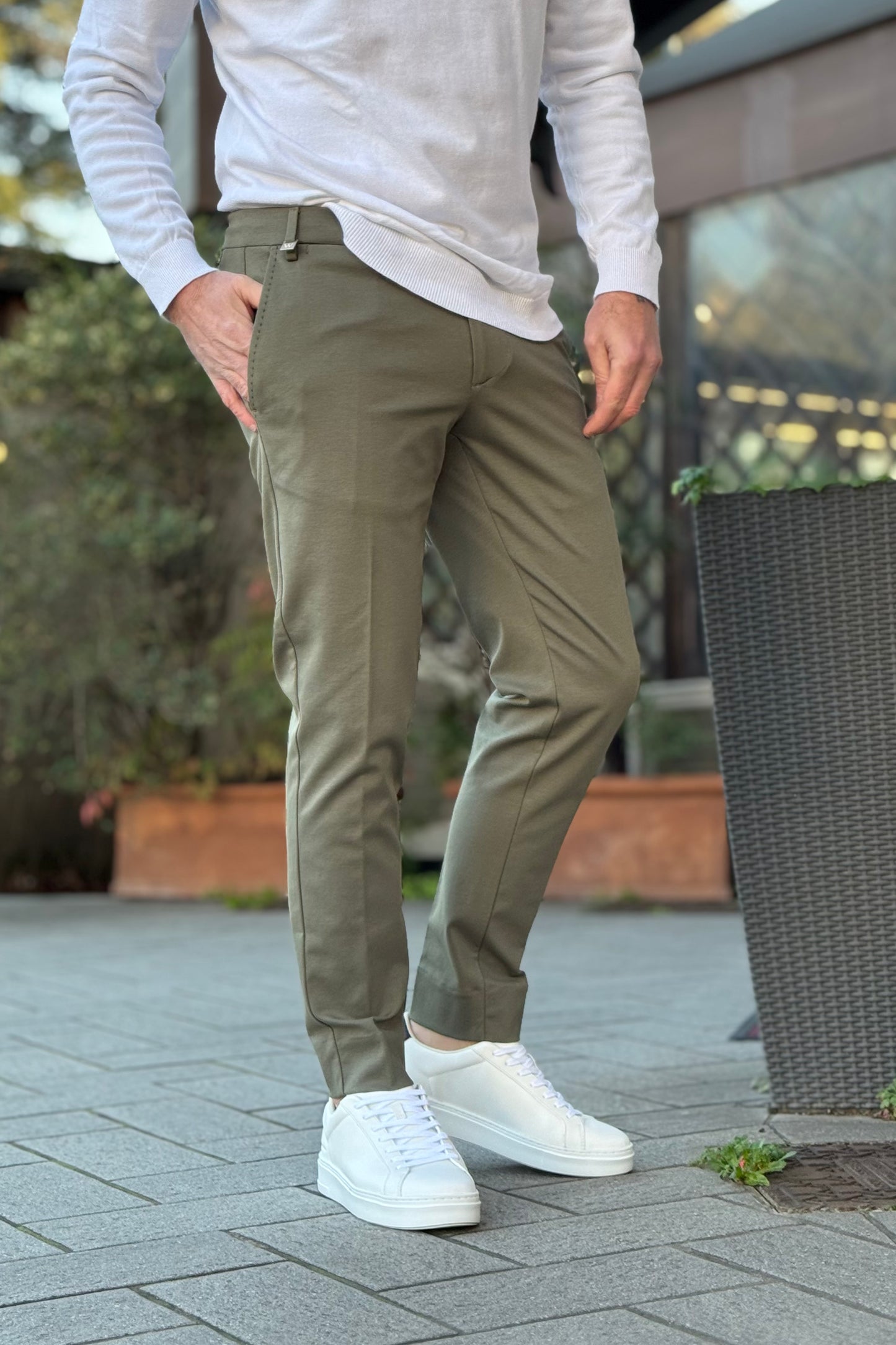 Why not brand PA54 Pantalone in punto milano disponibile in 3 colori