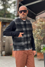 XAGON GILET LANA QUADRI