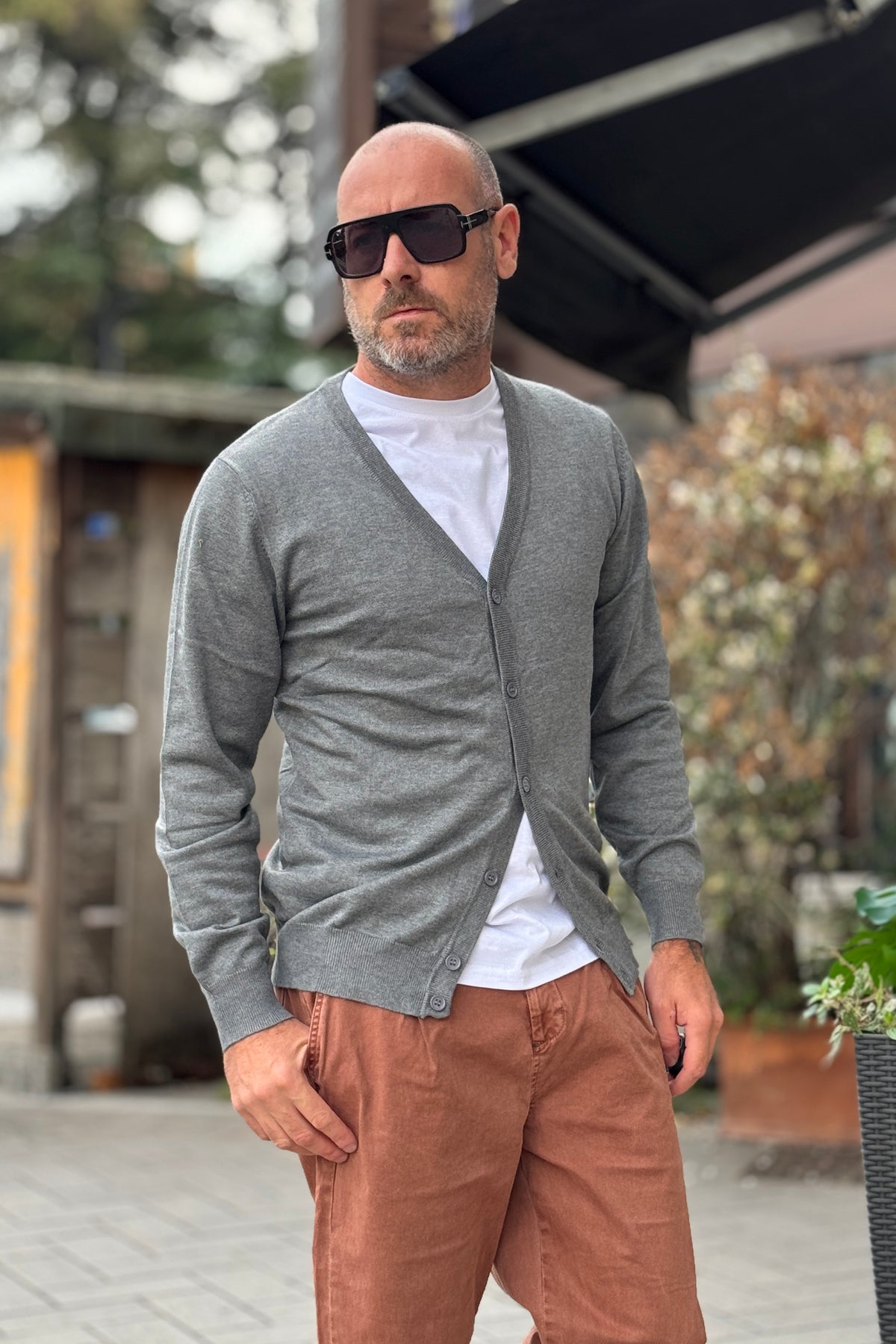 TELAMIRA CARDIGAN - GRIGIO