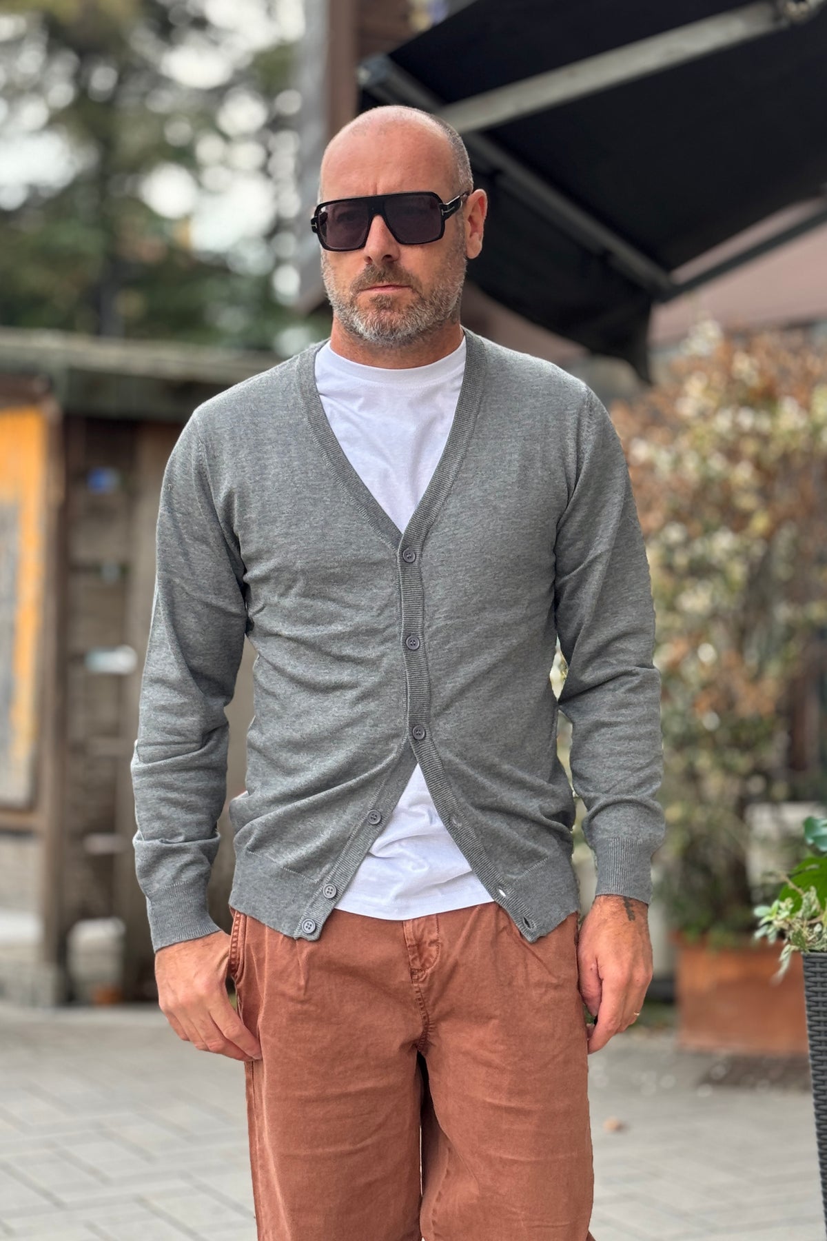 TELAMIRA CARDIGAN - GRIGIO