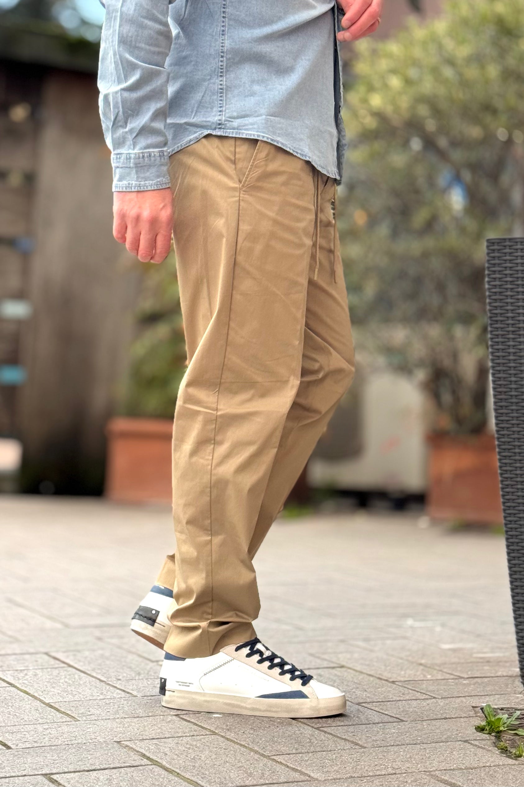 TELAMIRA PANTALONE CHINO IN TESSUTO TECNICO DISPONIBILE IN 5 COLORI