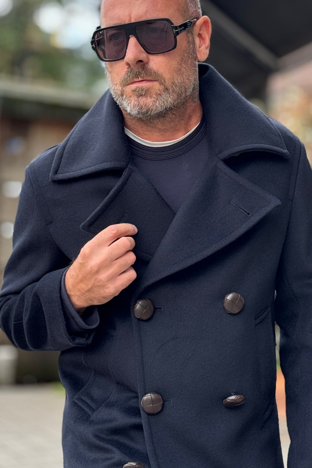 DANIELE ALESSANDRINI PEACOAT DOPPIO PETTO