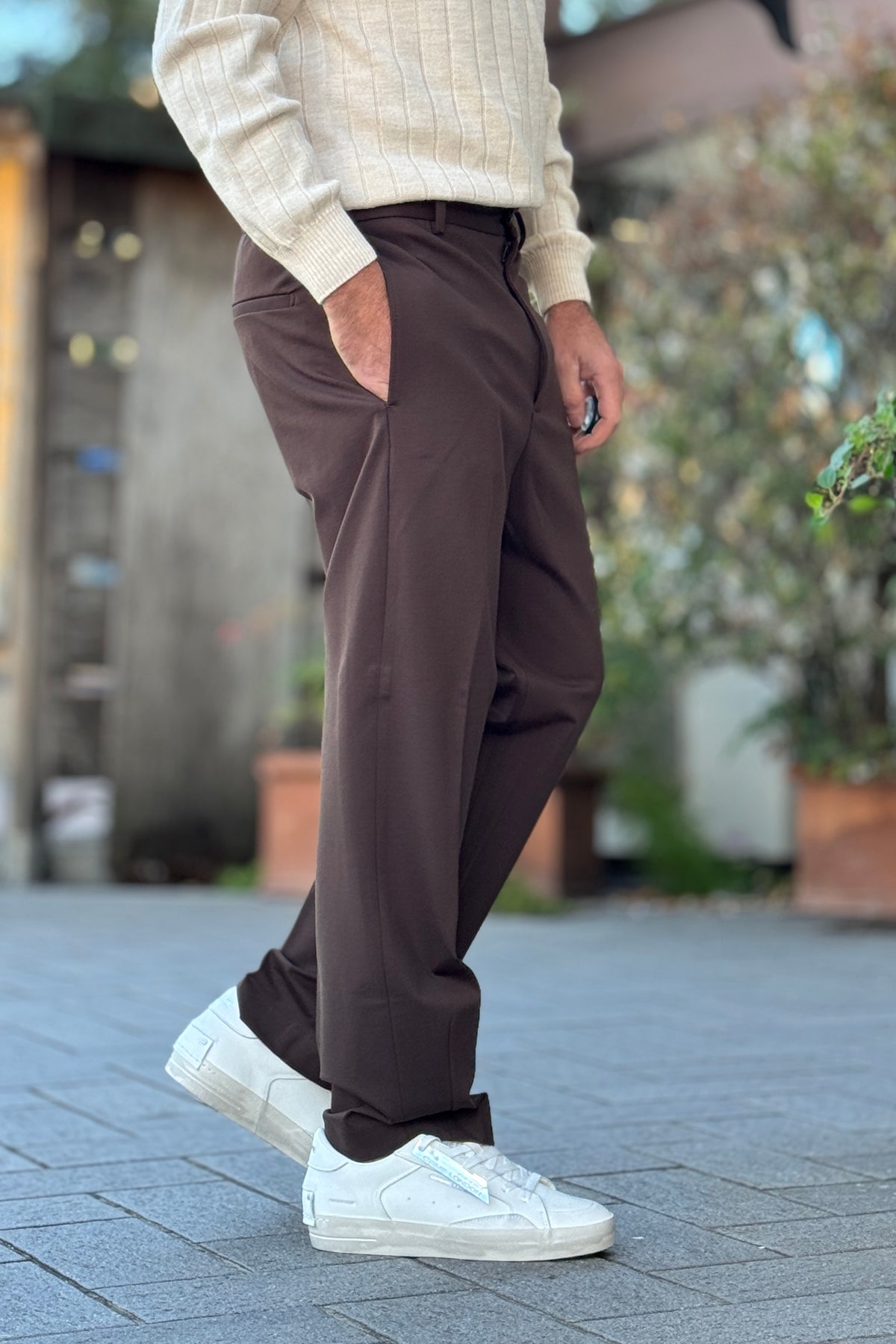 DANIELE ALESSANDRINI PANTALONE PUNTO MILANO  - MORO