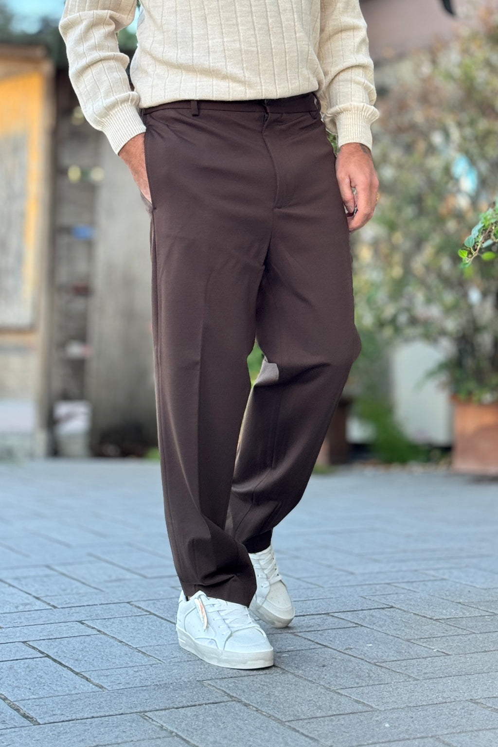 DANIELE ALESSANDRINI PANTALONE PUNTO MILANO  - MORO