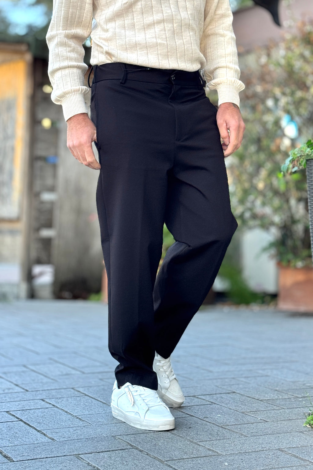 DANIELE ALESSANDRINI PANTALONE PUNTO MILANO  - NERO