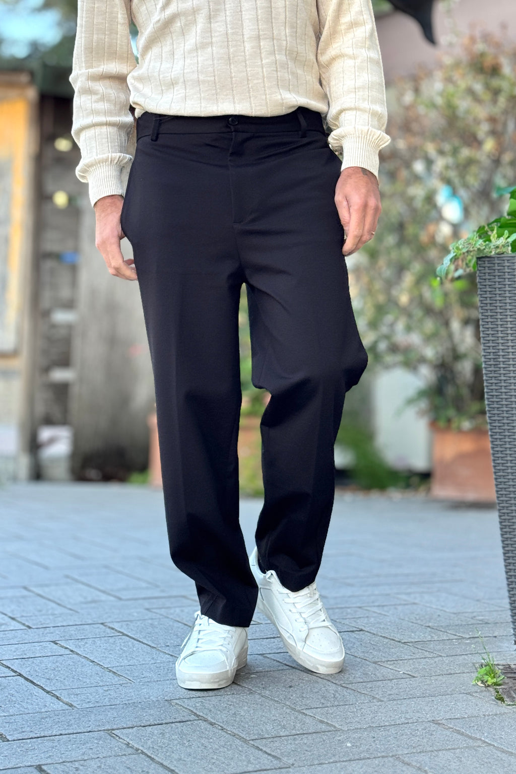 DANIELE ALESSANDRINI PANTALONE PUNTO MILANO  - NERO