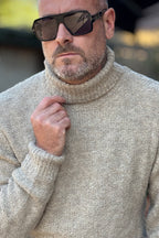 WHY NOT BRAND MAGLIA BOUCLE' COLLO ALTO