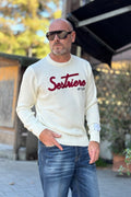 SUPERCULTURE MAGLIA GIROCOLLO - BIANCO