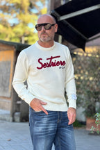 SUPERCULTURE MAGLIA GIROCOLLO - BIANCO