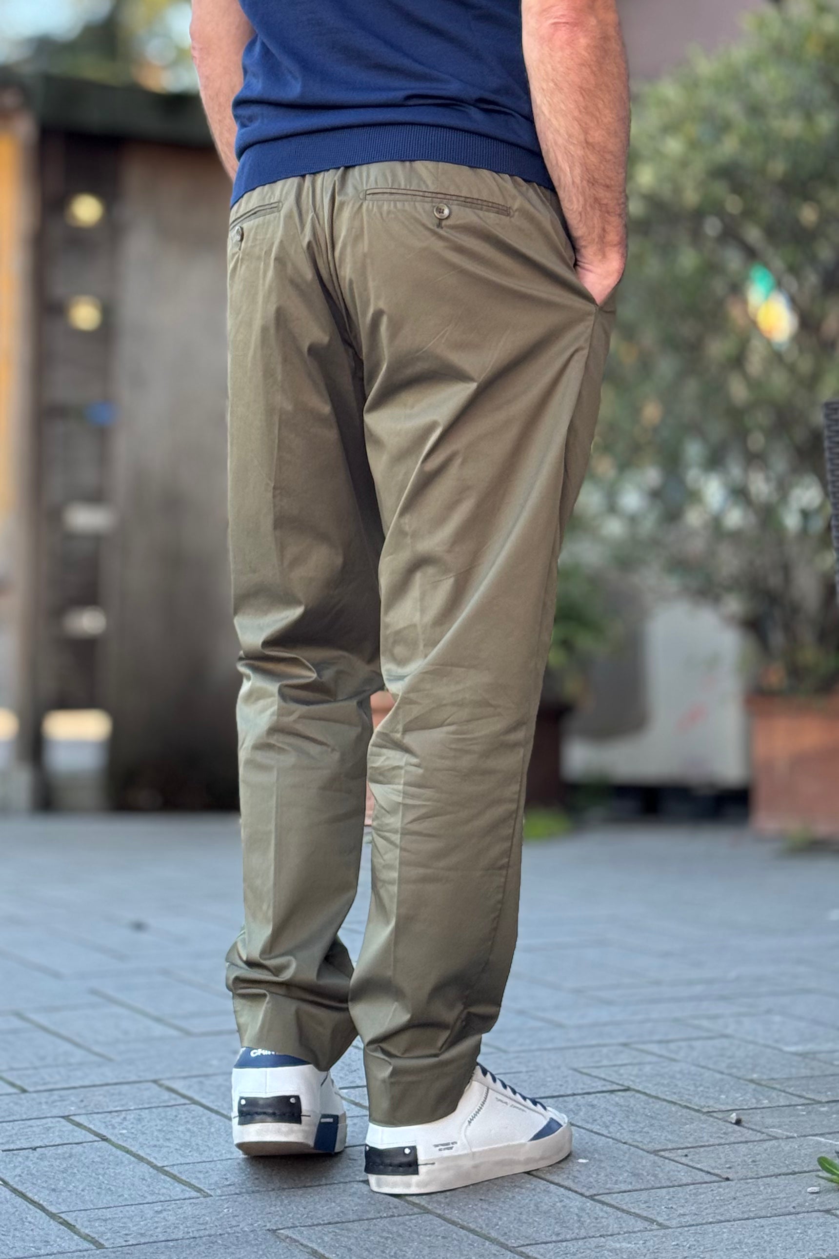 TELAMIRA PANTALONE CHINO IN TESSUTO TECNICO DISPONIBILE IN 5 COLORI