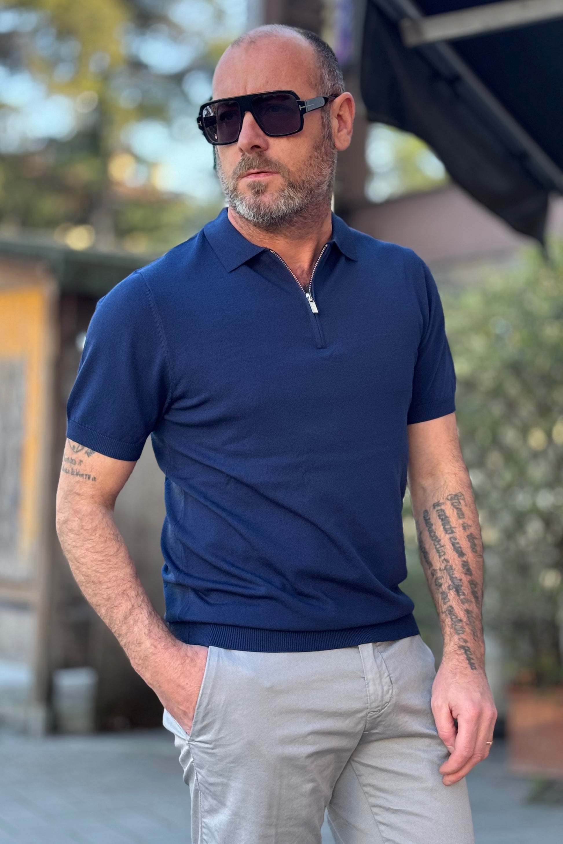 TELAMIRA POLO CHIUSURA A ZIP DISPONIBILE IN 3 COLORI