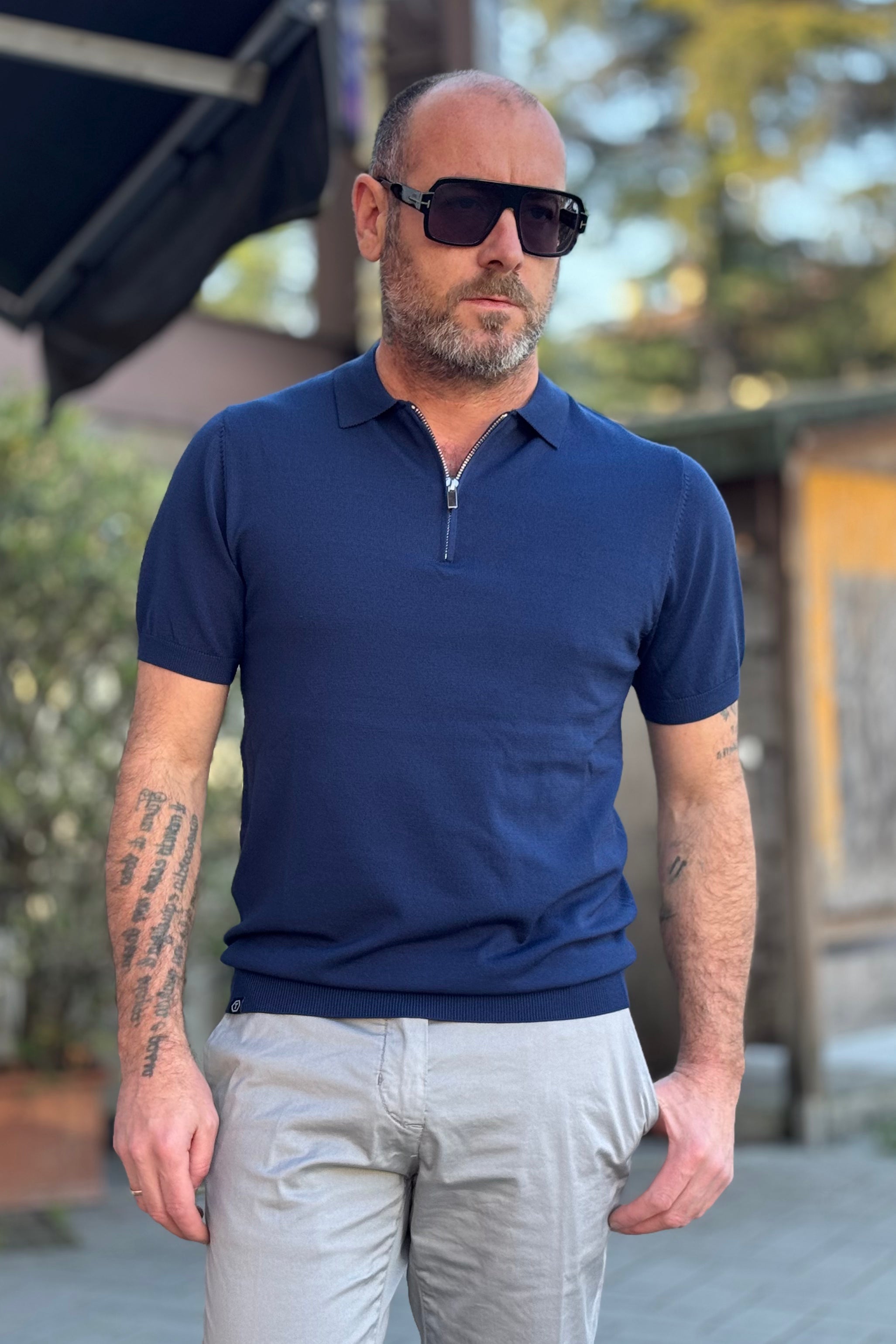 TELAMIRA POLO CHIUSURA A ZIP DISPONIBILE IN 3 COLORI