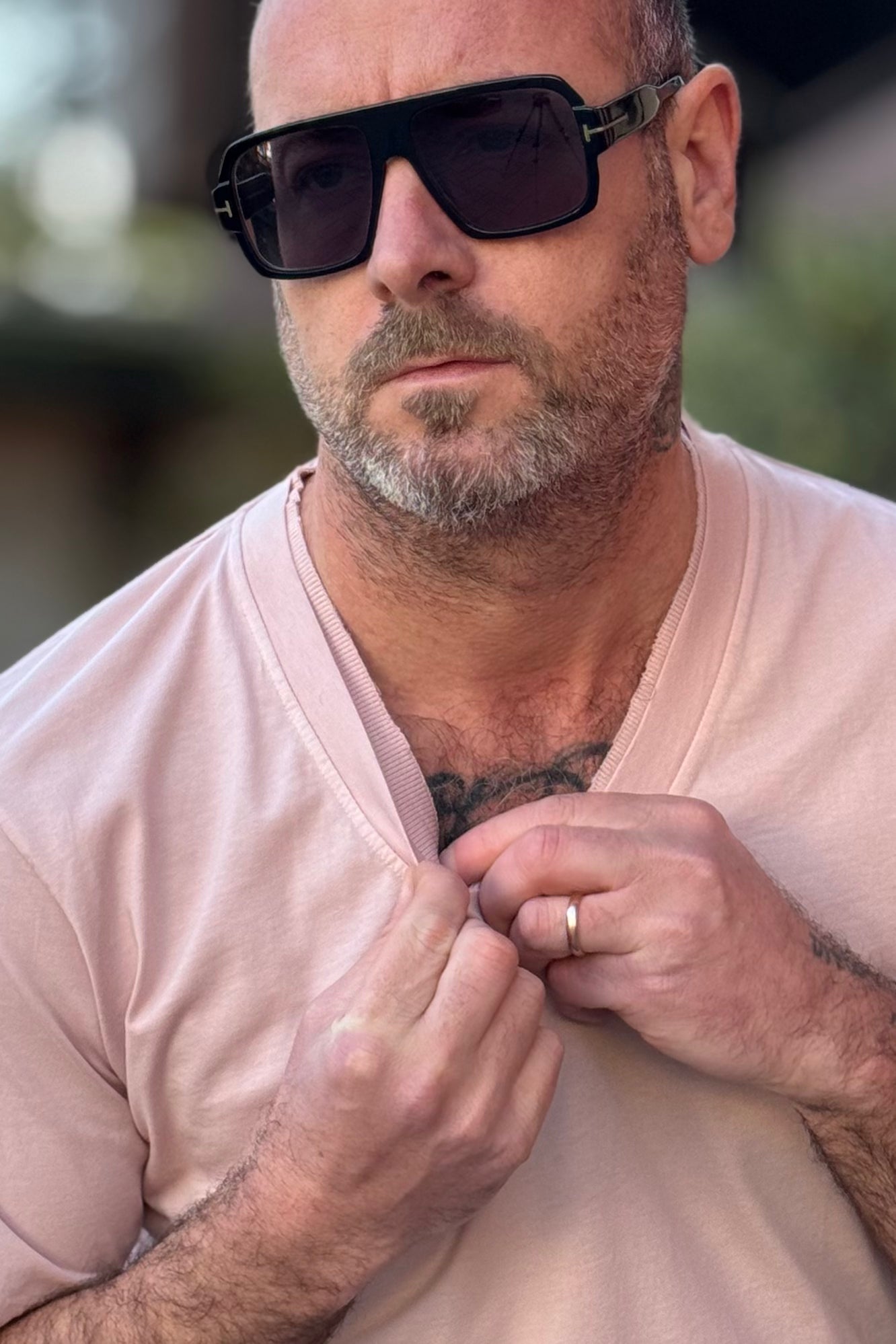 EN AVANCE TSHIRT V-NECK DOPPIO BORDO 4 COLORI