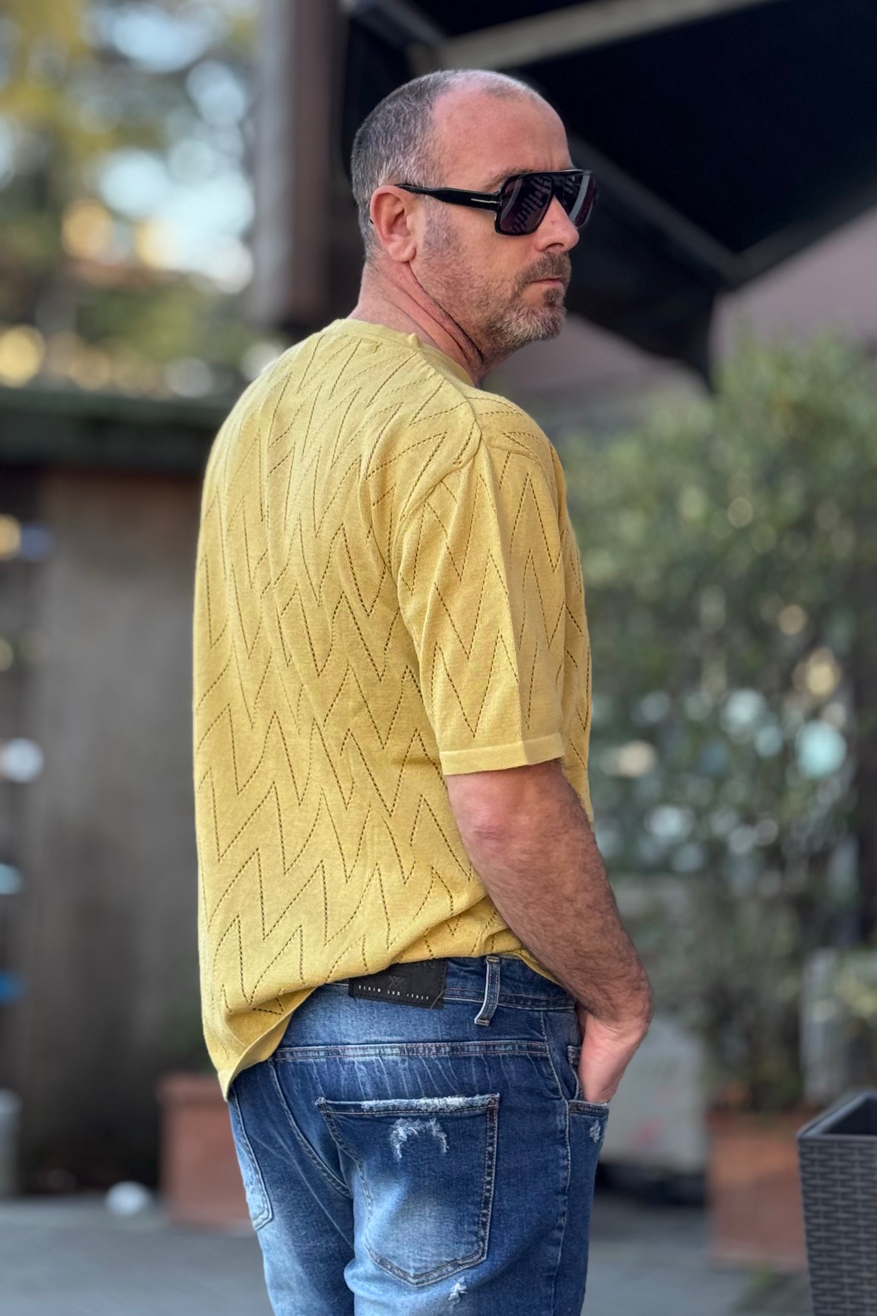 BICOLORE MAGLIA GIROCOLLO TRAFORATA DISPONIBILE IN 2 COLORI