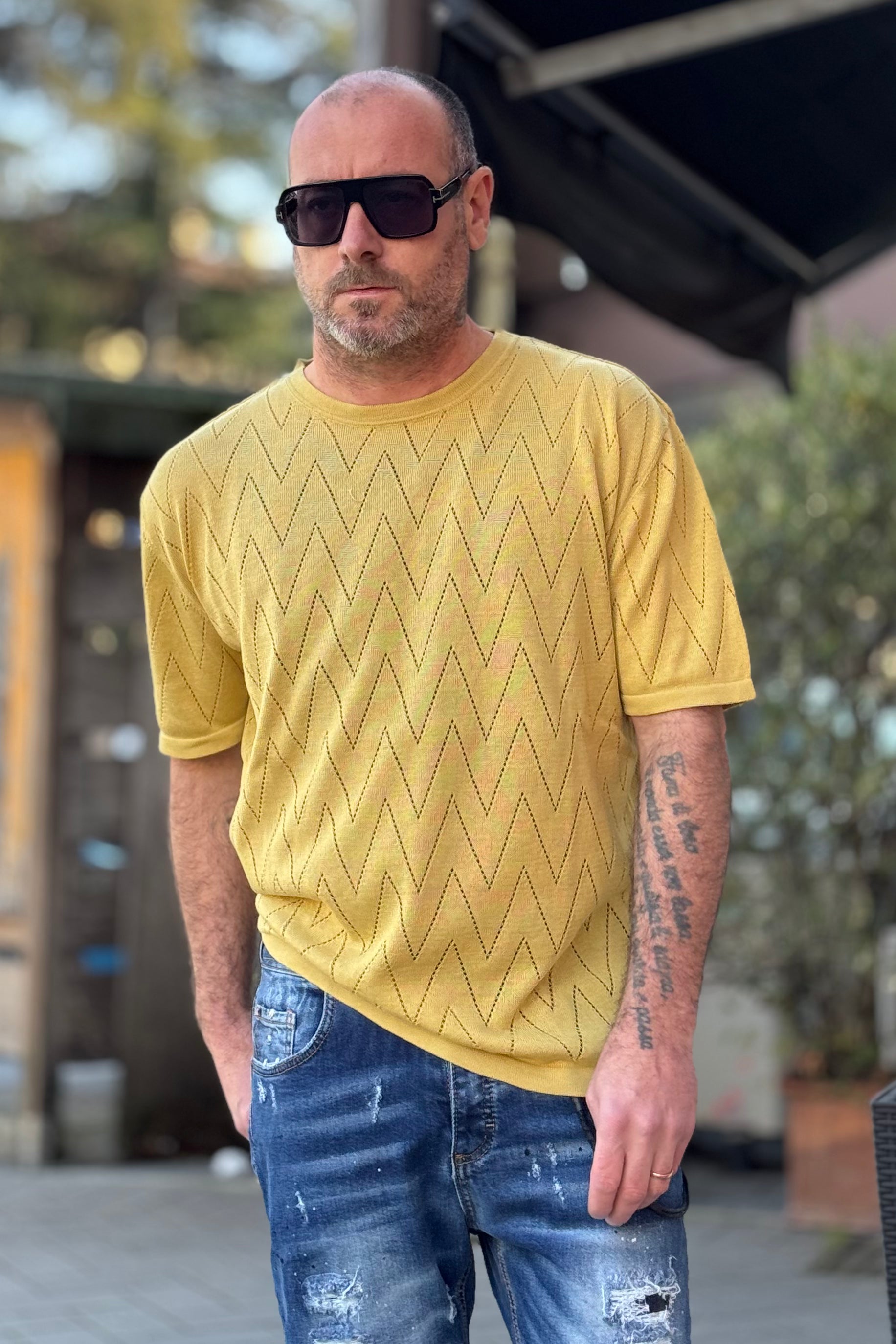 BICOLORE MAGLIA GIROCOLLO TRAFORATA DISPONIBILE IN 2 COLORI