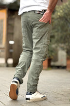 V2 PANTALONE CARGO CON TASCHINO JEANS