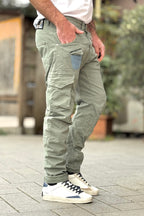 V2 PANTALONE CARGO CON TASCHINO JEANS