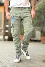 V2 PANTALONE CARGO CON TASCHINO JEANS