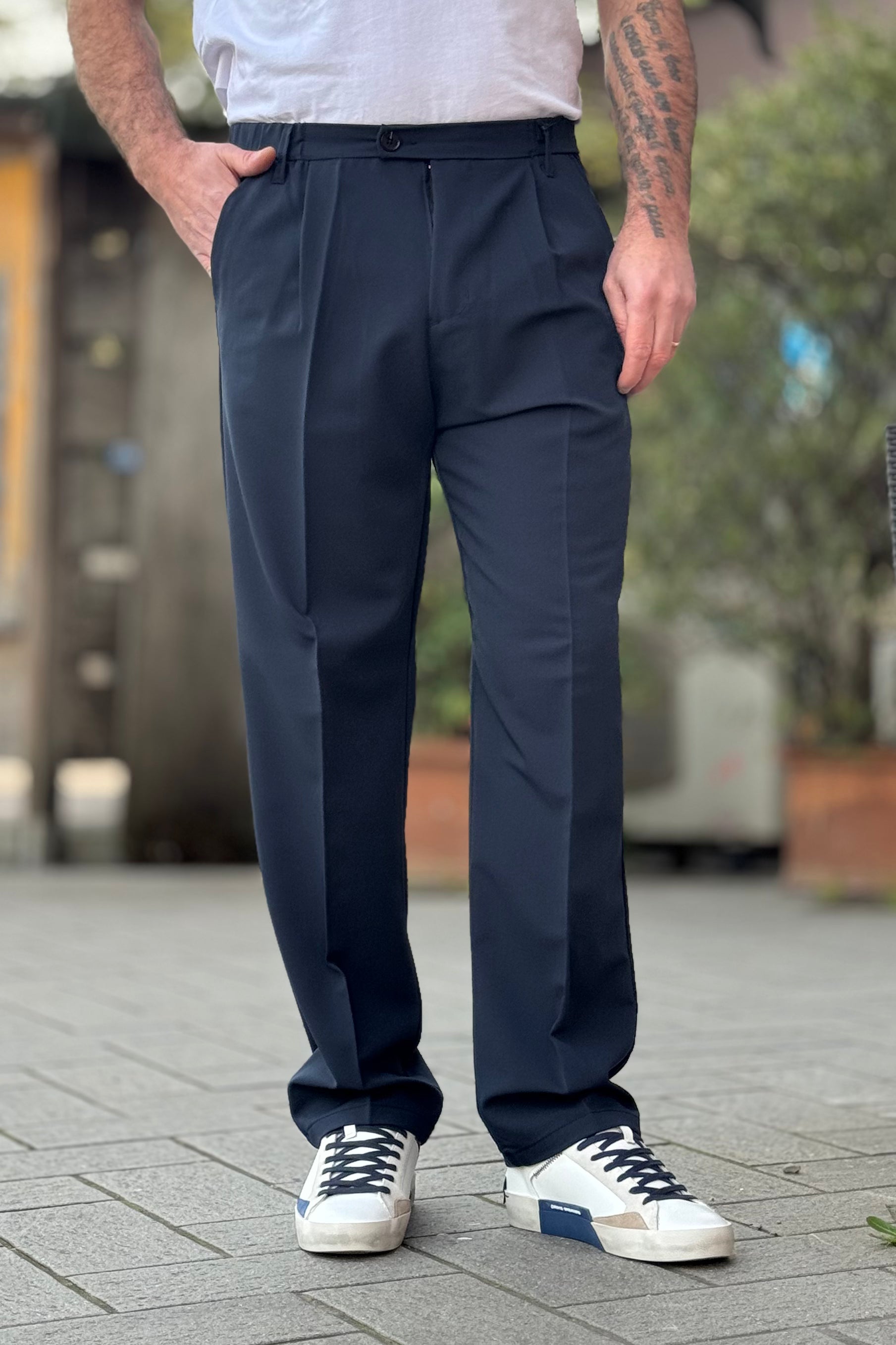 TELAMIRA PANTALONE REGULAR IN 5 COLORI