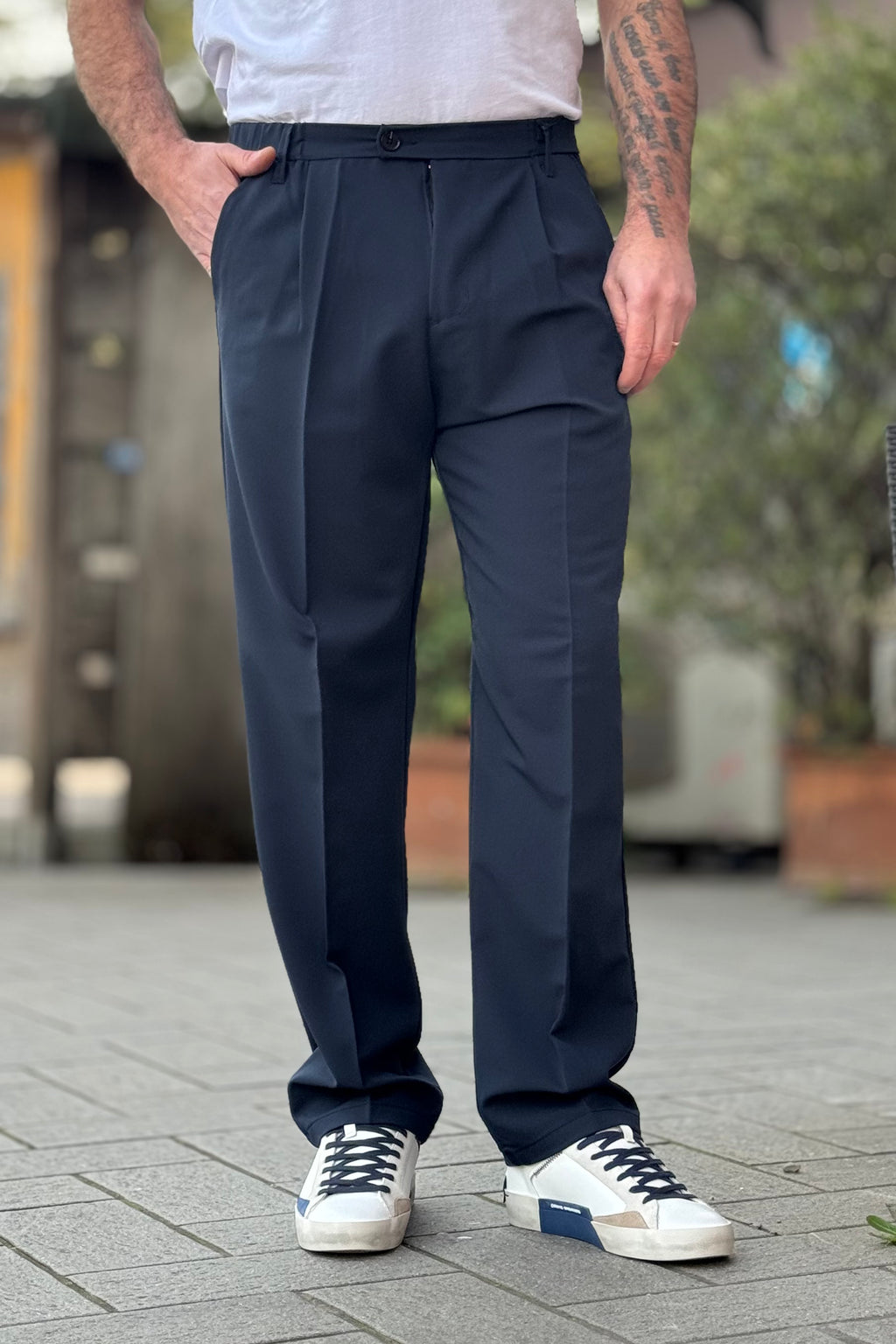 TELAMIRA PANTALONE REGULAR IN 5 COLORI