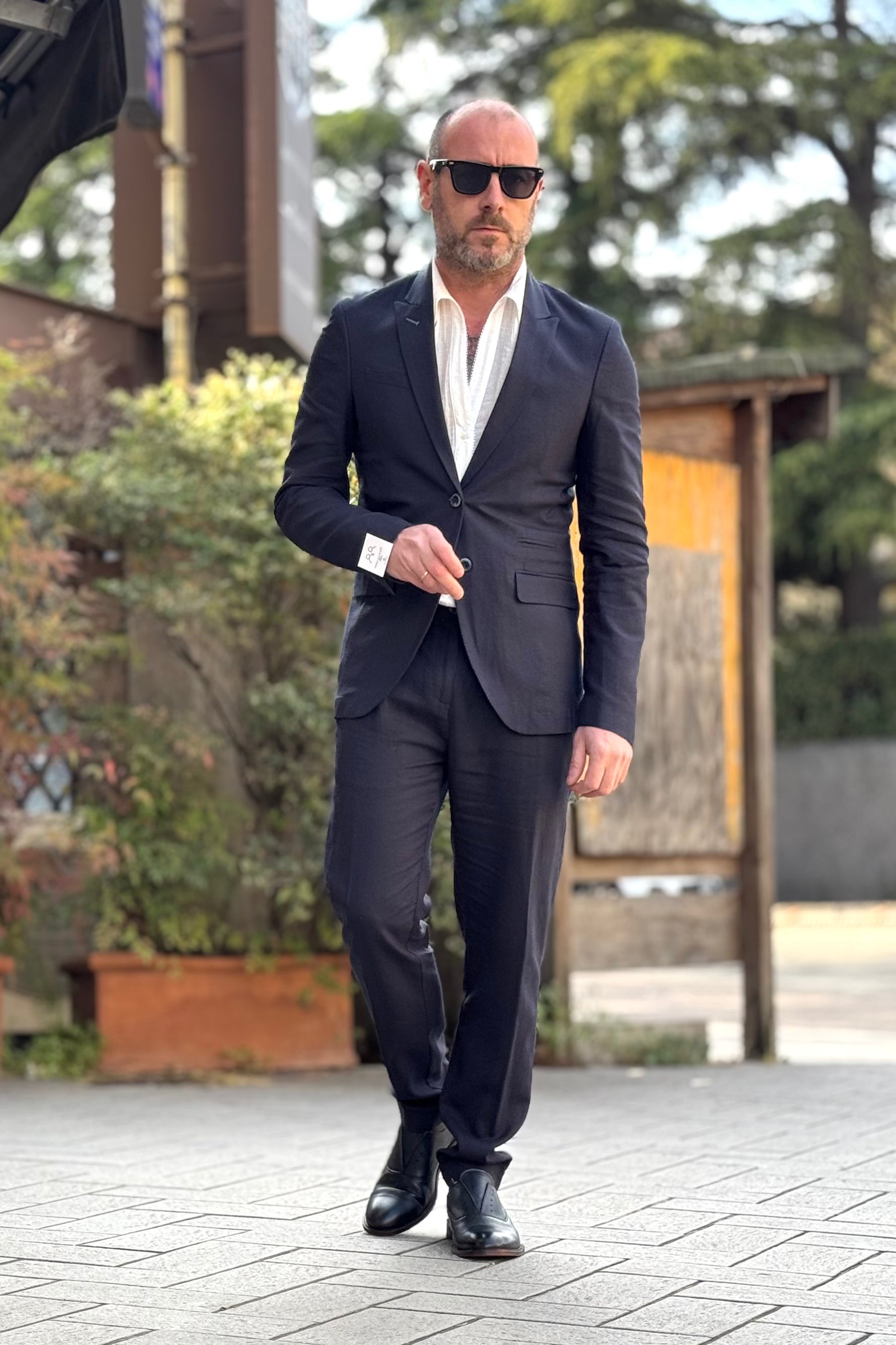 BICOLORE ABITO MONOPETTO IN LINO DISPONIBILE IN 3 COLORI