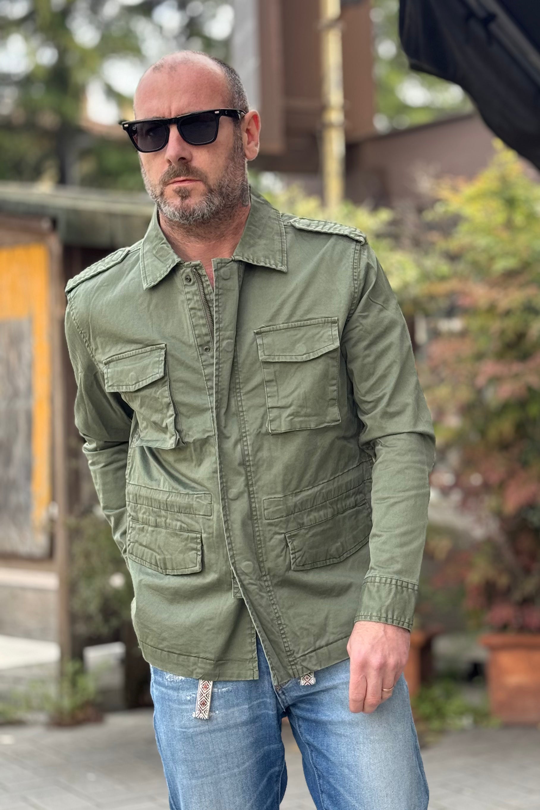 Telamira BTG051 Military Green Saharan Jacket with Pockets