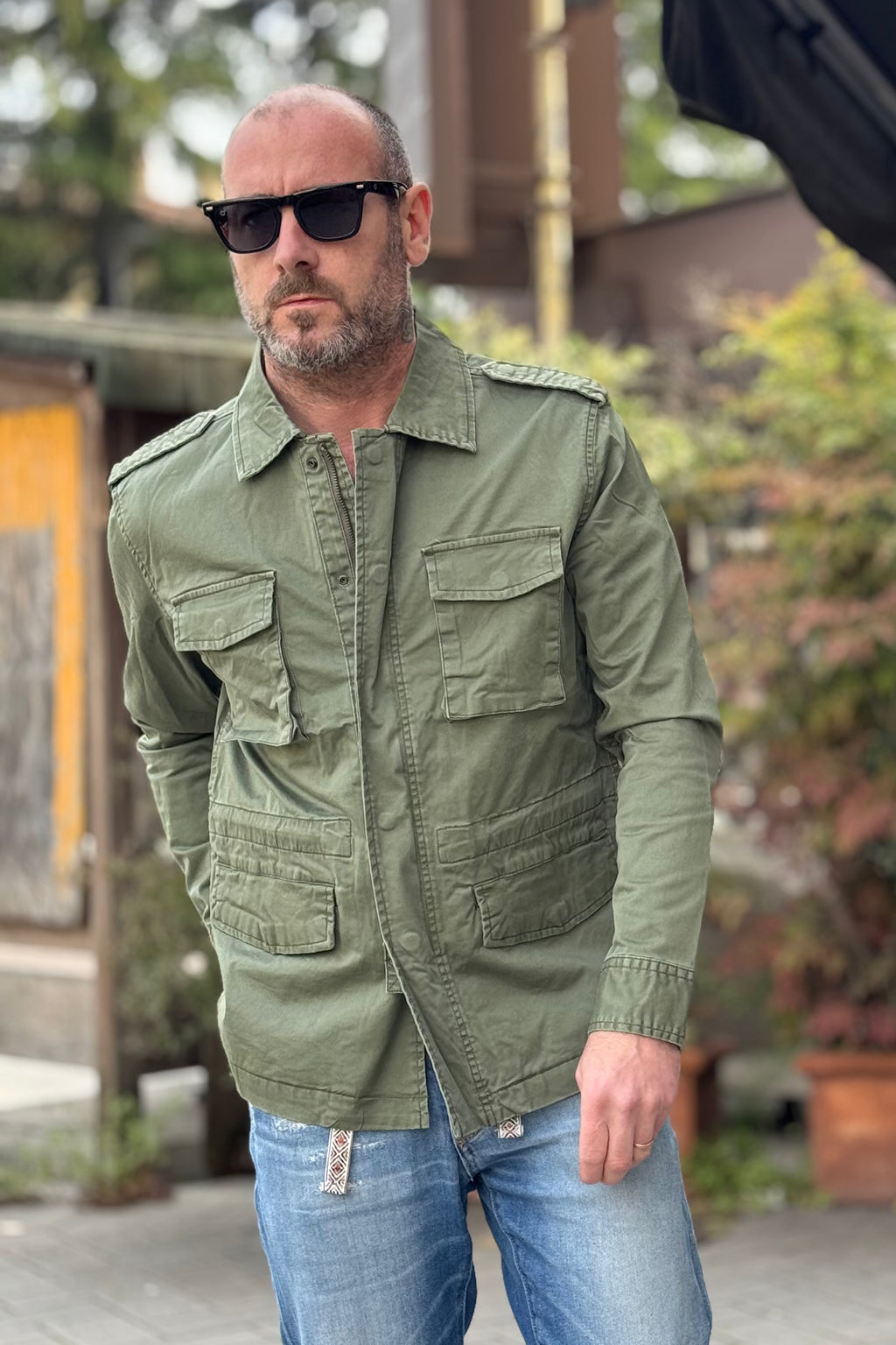 TELAMIRA BTG051 FIELD JACKET IN COTONE - Mania Fashion Clothing
