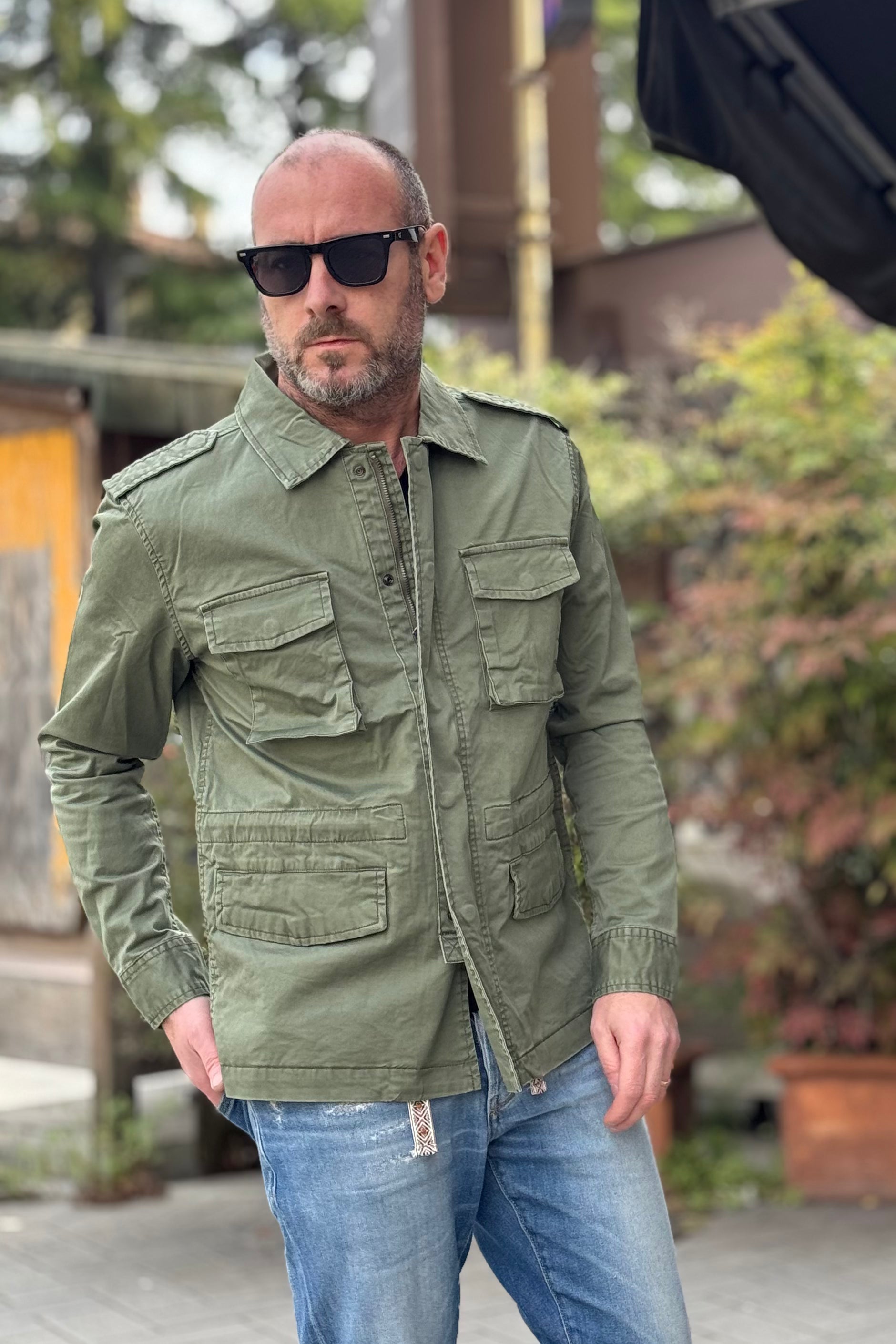 TELAMIRA BTG051 FIELD JACKET IN COTONE - Mania Fashion Clothing