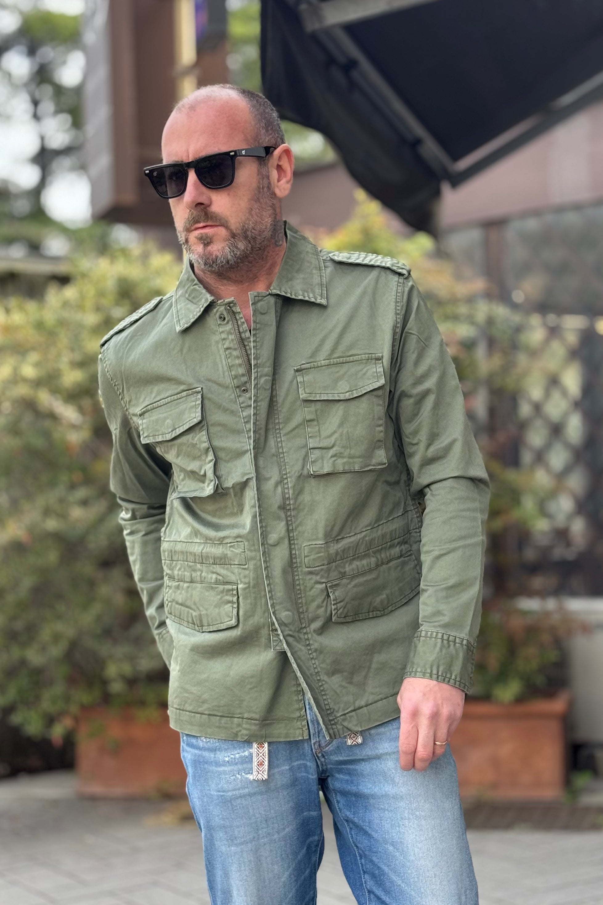 TELAMIRA BTG051 FIELD JACKET IN COTONE - Mania Fashion Clothing