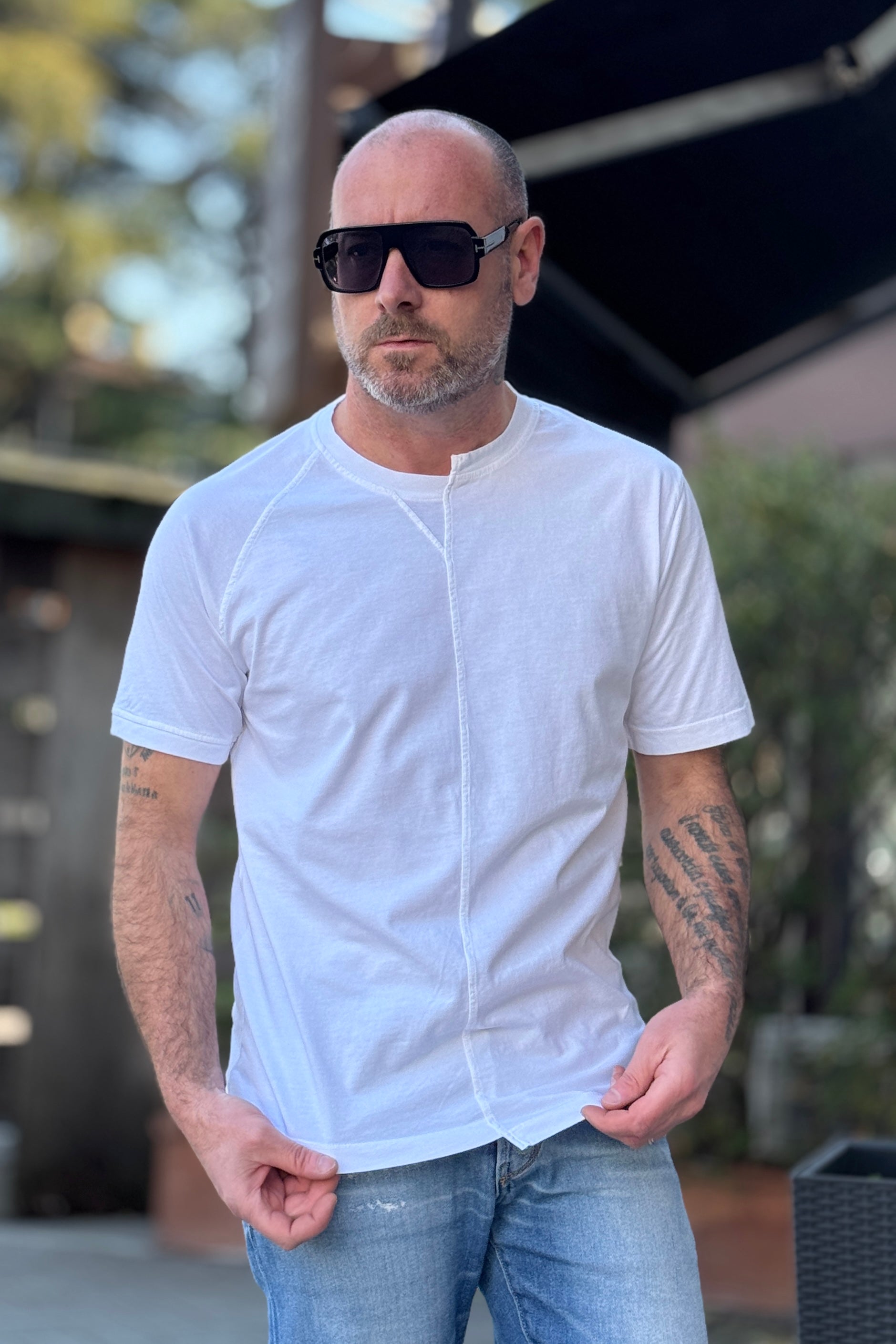 I MARSILI TSHIRT COLLETTO ASSIMETRICO DISPONIBILE IN 2 COLORI