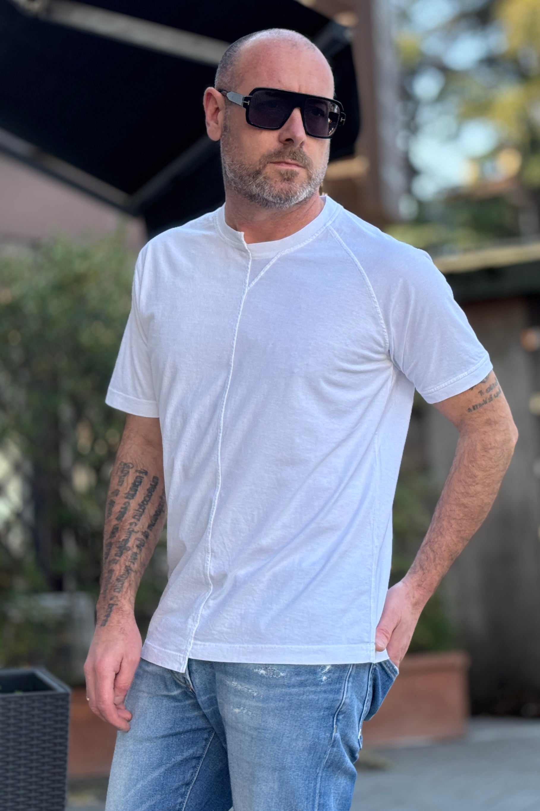 I MARSILI TSHIRT COLLETTO ASSIMETRICO DISPONIBILE IN 2 COLORI