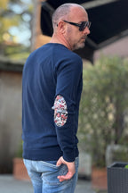 V2 MAGLIA GIROCOLLO CON TOPPE GOMITO 4 COLORI DISPONIBILI