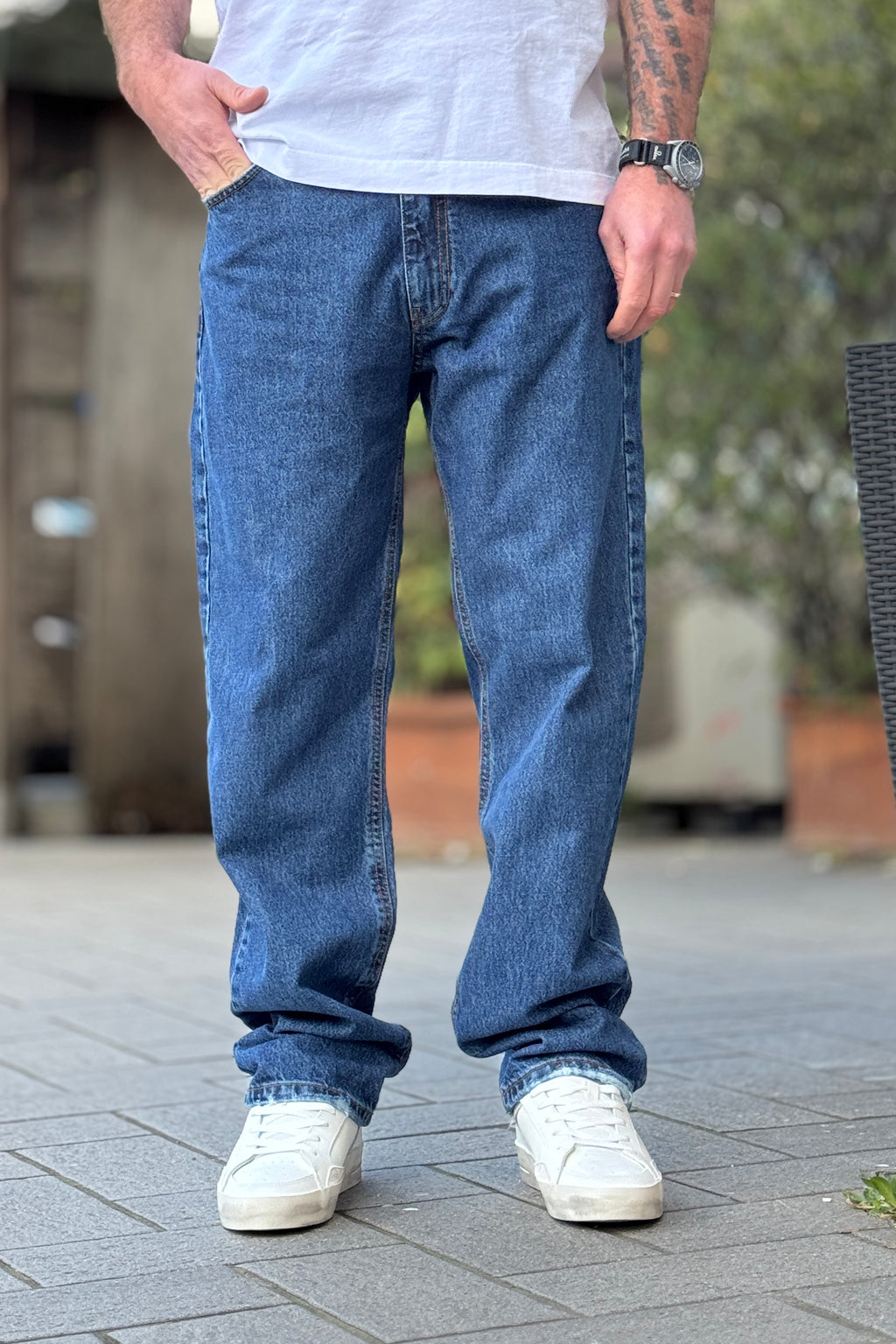 727 JEANS LARGO COLORE BLU MEDIO