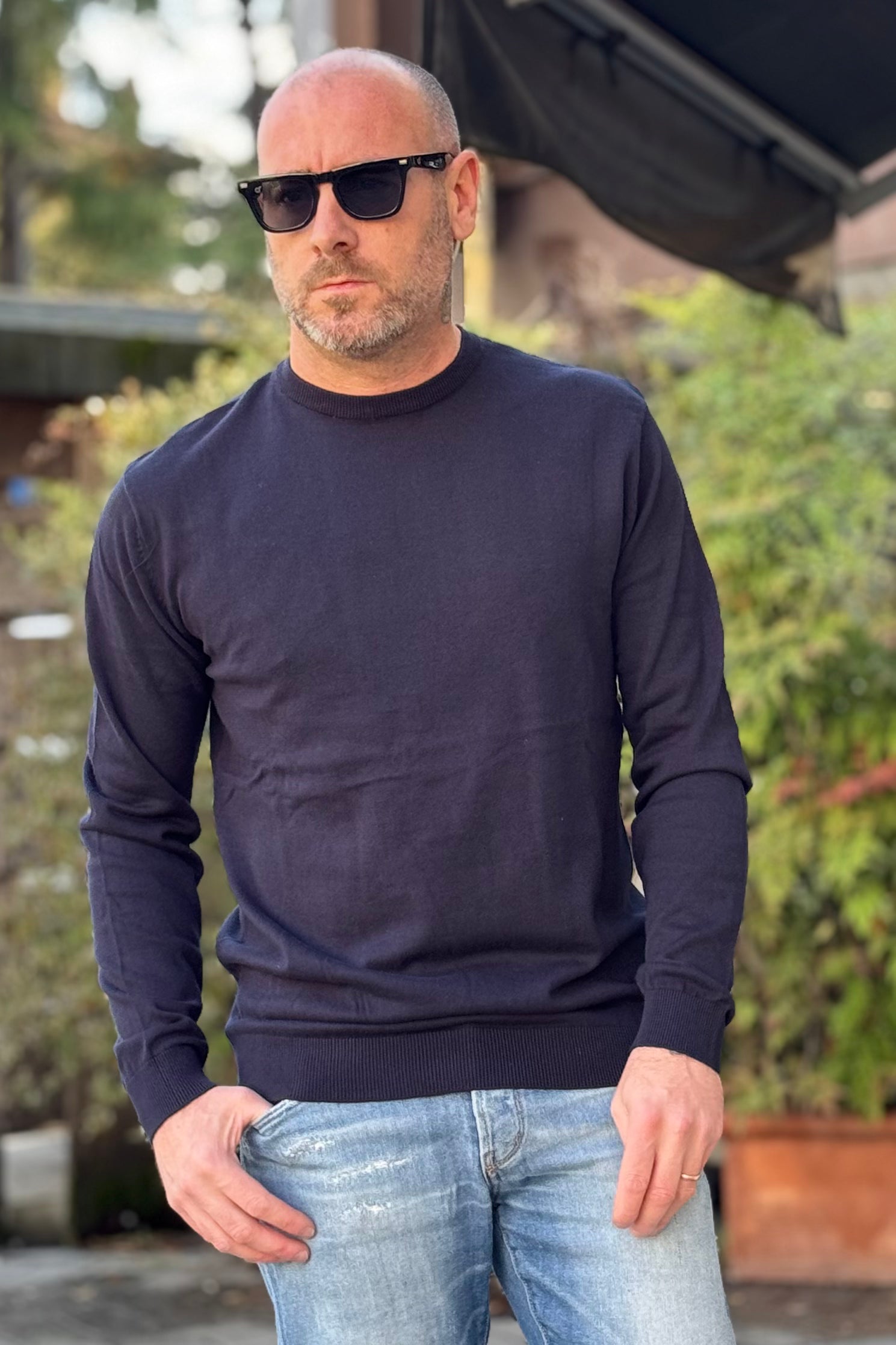 TELAMIRA MAGLIA GIROCOLLO IN COTONE DISPONIBILE IN 5 COLORI