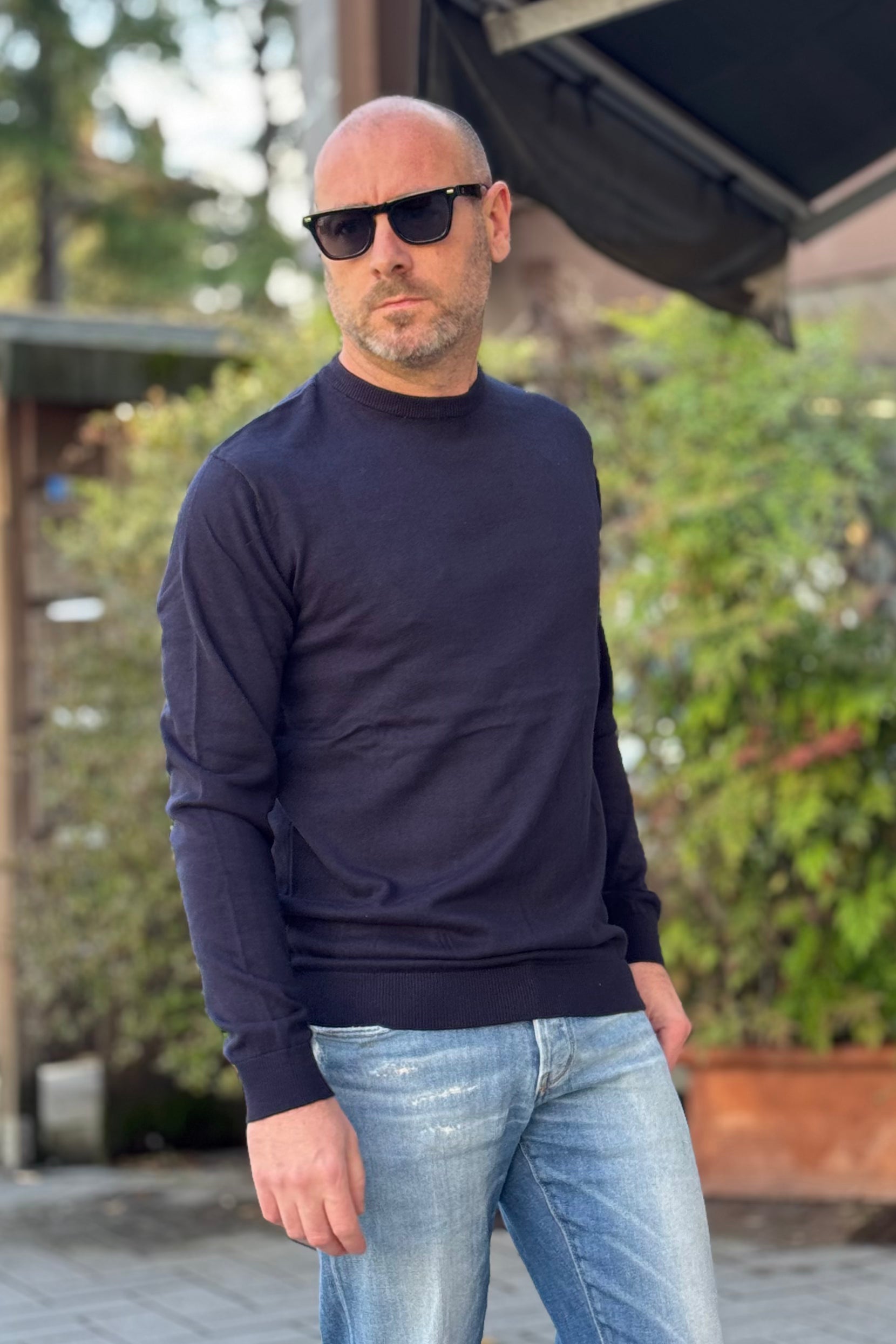 TELAMIRA MAGLIA GIROCOLLO IN COTONE DISPONIBILE IN 5 COLORI