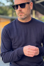TELAMIRA MAGLIA GIROCOLLO IN COTONE DISPONIBILE IN 5 COLORI