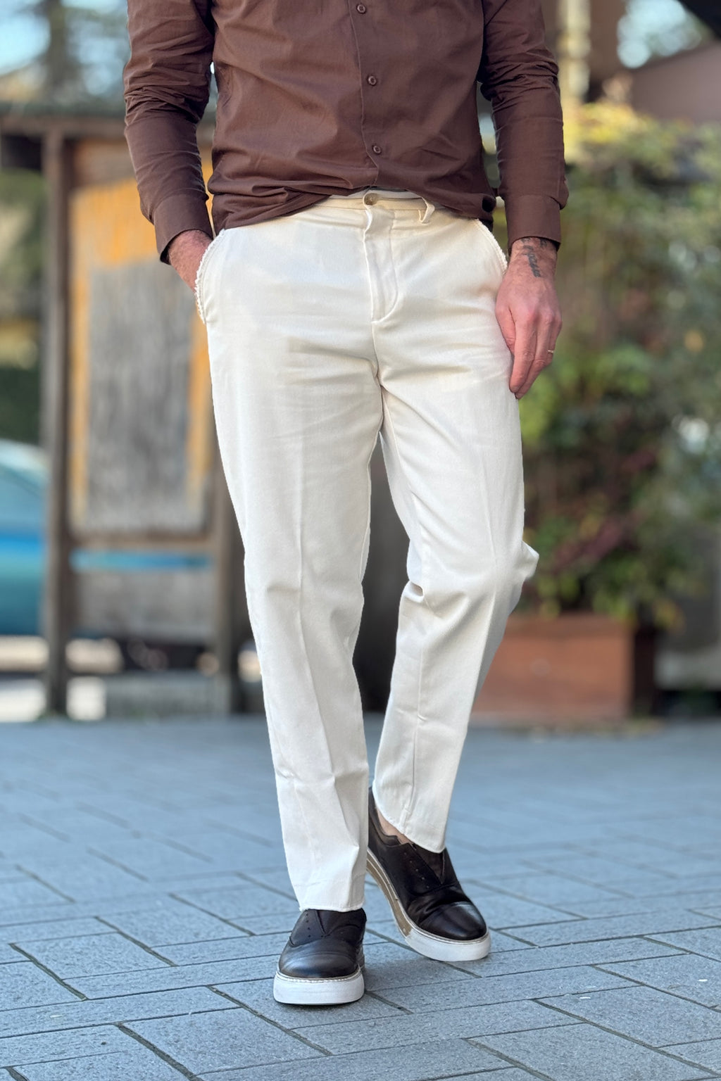 DANIELE ALESSANDRINI PANTALONE RELAXED FIT