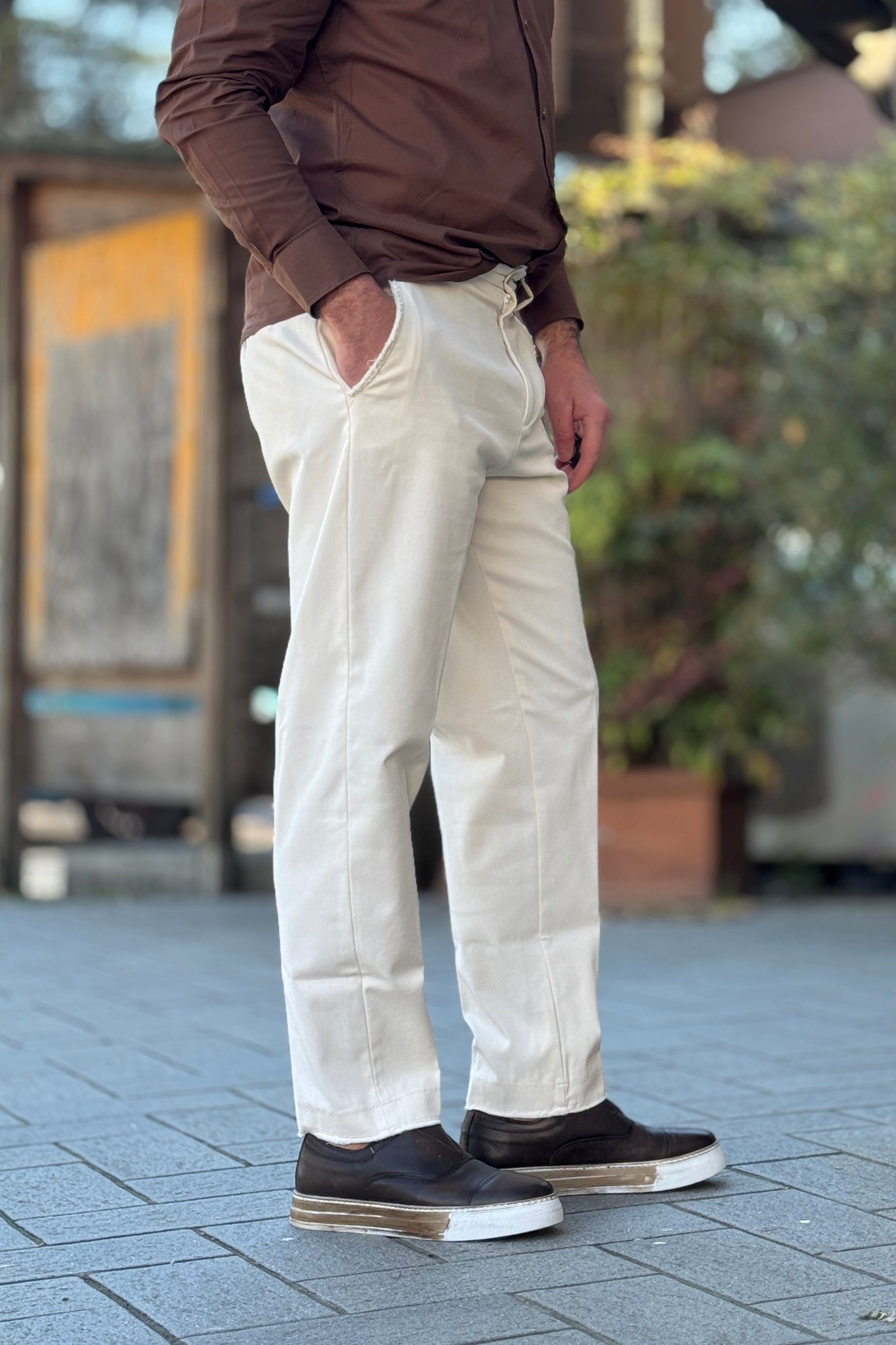 DANIELE ALESSANDRINI PANTALONE RELAXED FIT