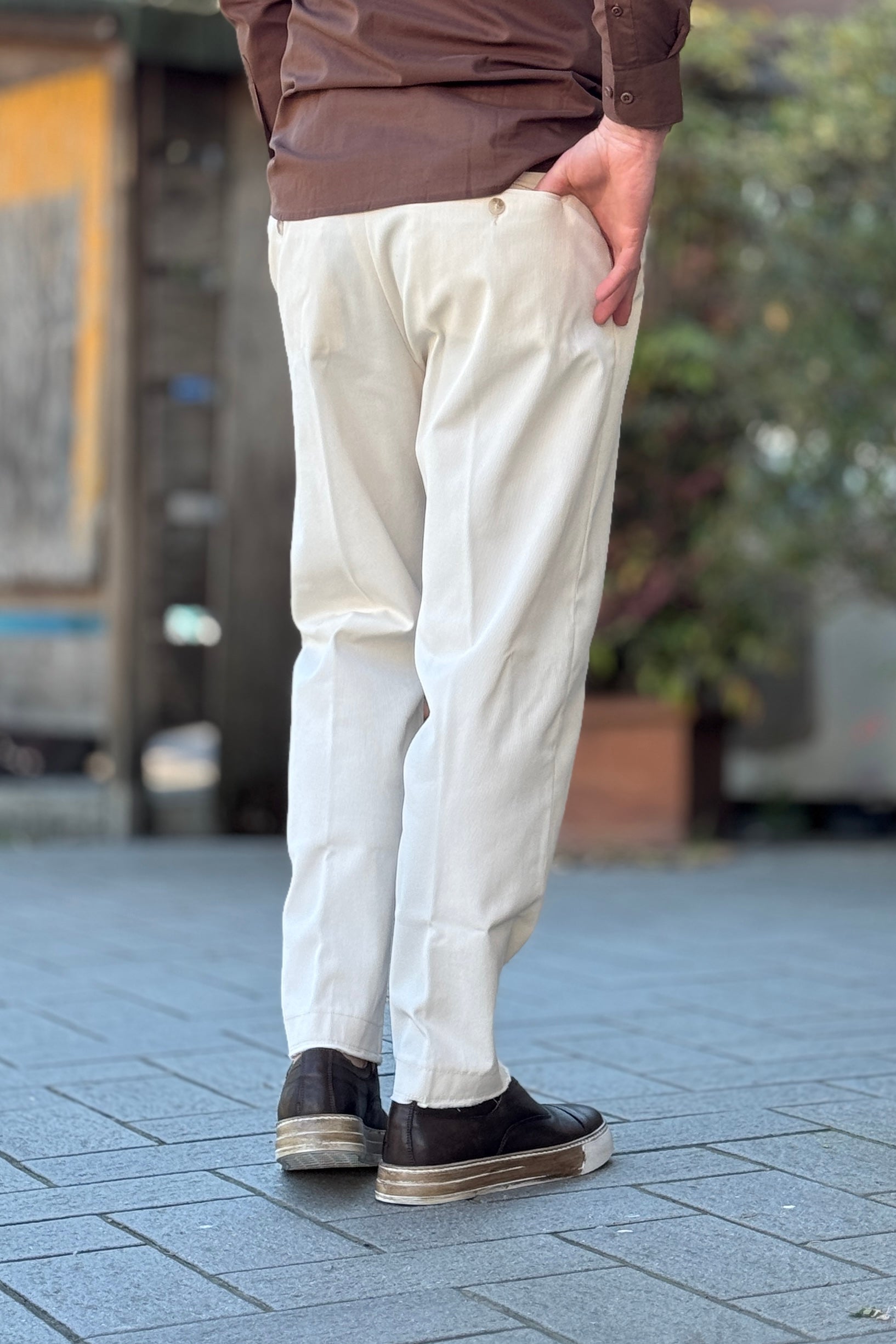 DANIELE ALESSANDRINI PANTALONE RELAXED FIT