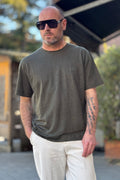 PIGNATELLI LINEA OMNIA TSHIRT GIROCOLLO IN 100% LINO
