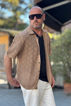 BICOLORE CARDIGAN POLO TRAMA DISPONIBILE IN 2 COLORI