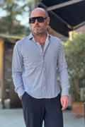ALESSANDRO LAMURA CAMICIA NO-STIRO A RIGHE